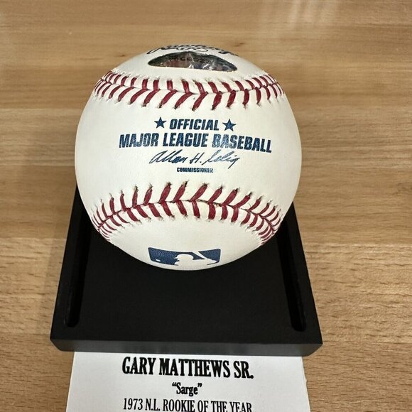 Gary Matthews Sr. Autographed MLB Baseball Angles TRISTAR 7066823 - Picture 2 of 5